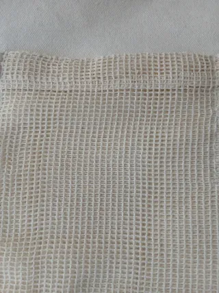 Bolsa de algodon, loneta, bolsillo rejilla. Tote