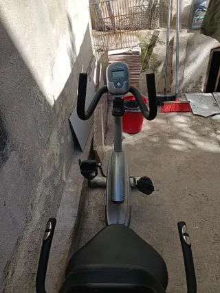 Bicicleta Estática Reclinada Gris