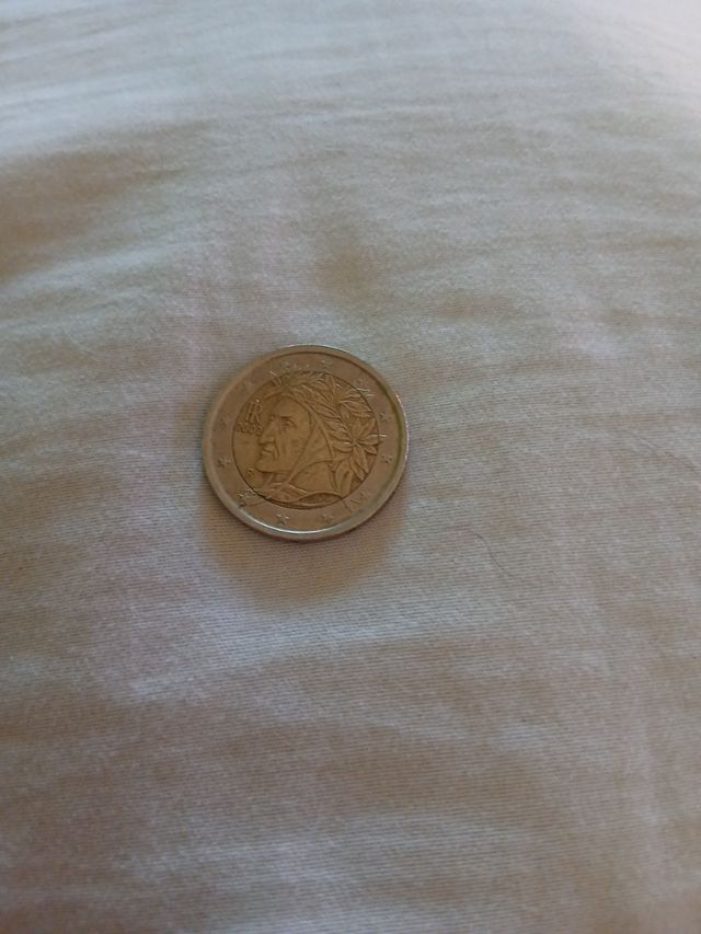 Moneda 2 Euros Italia 2002 Dante