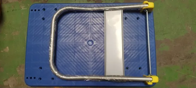 Carro plataforma plegable azul