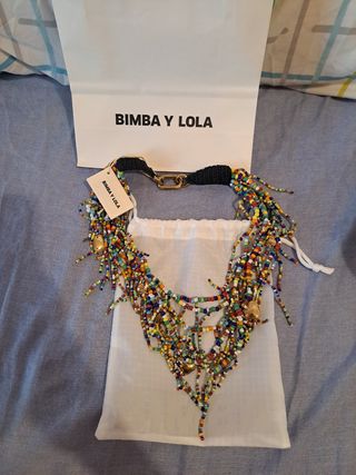 Collar BIMBA Y LOLA multicolor y dorado