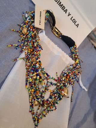 Collar BIMBA Y LOLA multicolor y dorado