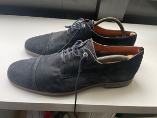 Zapatos Martinelli Serraje Azul Marino Hombre
