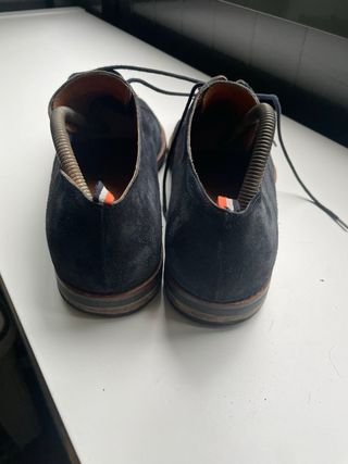 Zapatos Martinelli Serraje Azul Marino Hombre