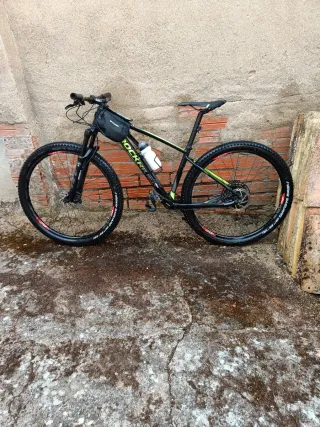 Bicicleta Montaña Rockrider Negra/Verde