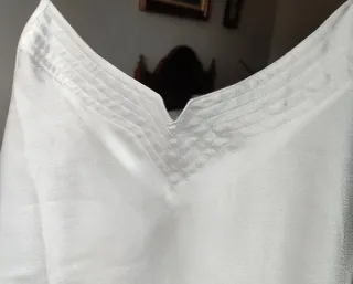 Camisón de raso blanco