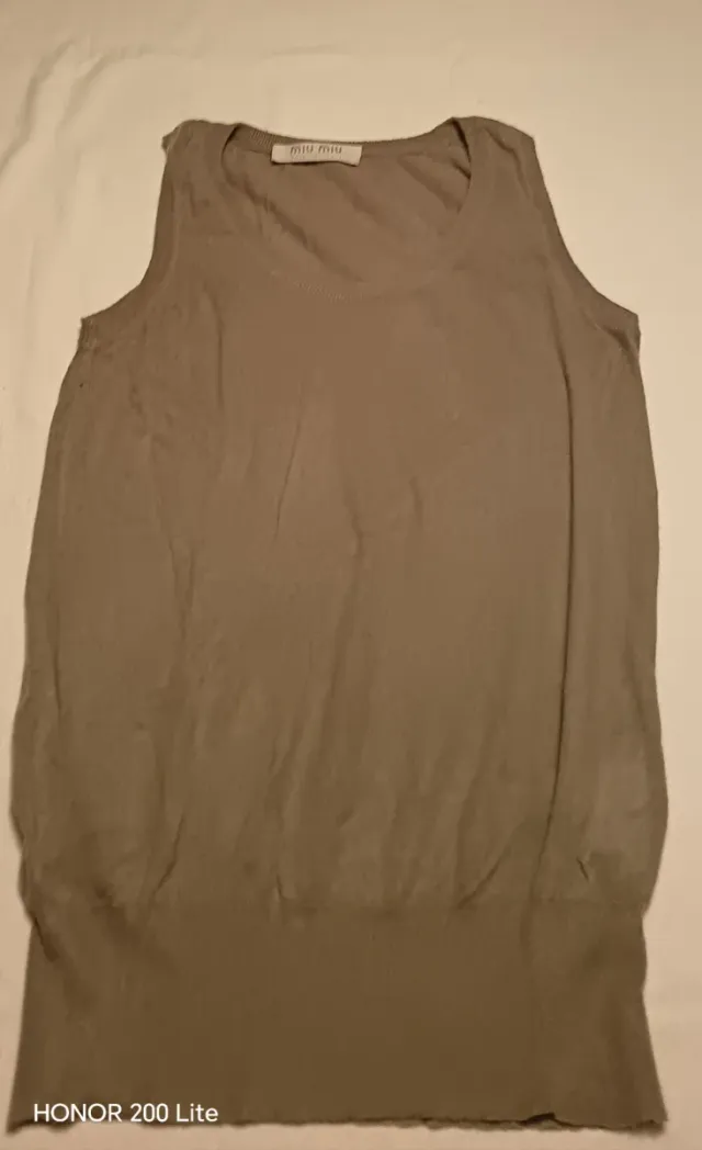 Gilet Miu Miu Beige Taglia 42