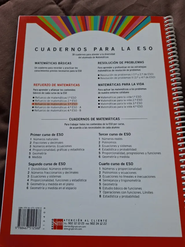 Refuerzo de matemáticas. ¡Aprende y aprueba! 3 ESO