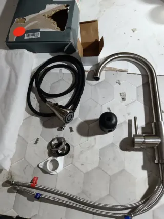 Grifo Cocina Ibergrif Extraíble Giratorio 360°
