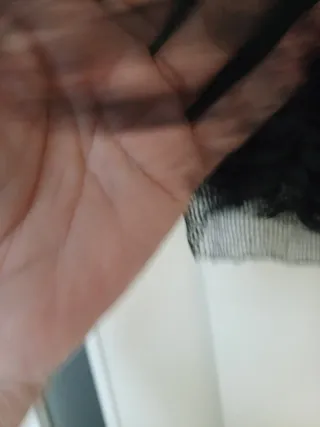 Falda corta tul negra