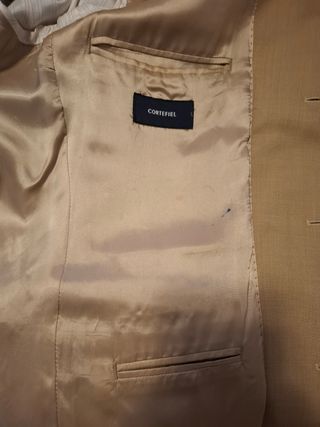 Americana hombre beige