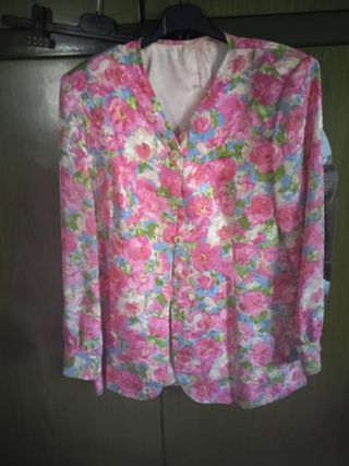 Giacca in Seta Floreale