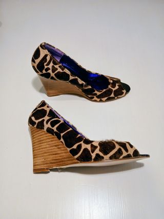 Zapatos T-36 Piel Potro Jirafa
