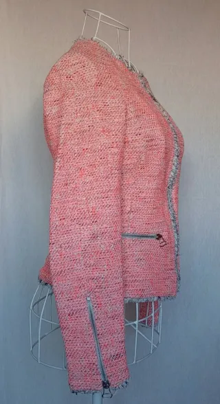 Chaqueta corta tweed Massimo Dutti