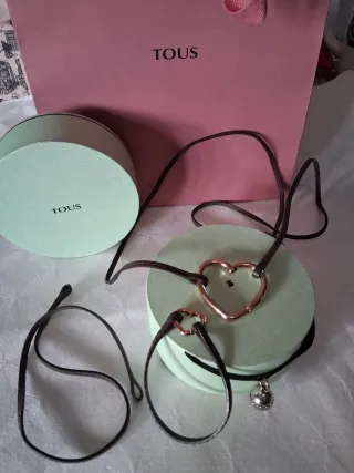 Lote Tous: 2 collares, pulsera cuero, 2 anillas