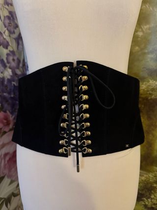 Elisabetta Franchi Cintura Bustier Nero Oro