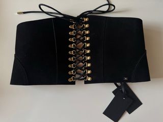 Elisabetta Franchi Cintura Bustier Nero Oro