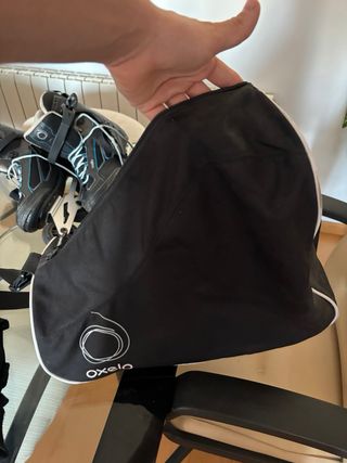 Rodilleras, Muñequeras y bolsa patines axelo