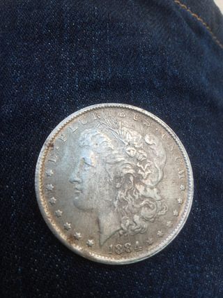 Dólar Plata Morgan 1884
