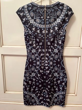 Vestido Guess Negro y Azul