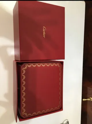 Caja Reloj Cartier Original Roja