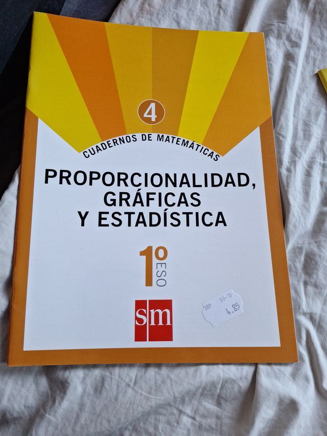 Cuaderno 4 de matemáticas. 1 ESO. Proporcionali...