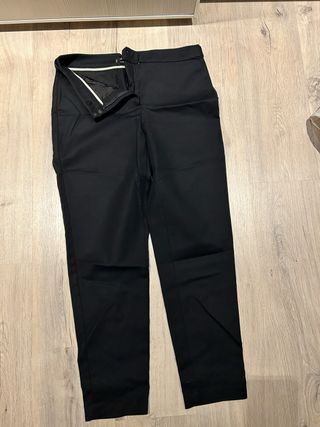 Pantalón Mango Negro Talla M Largo