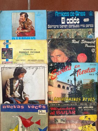 Lote 12 Vinilos LP y Singles Colección