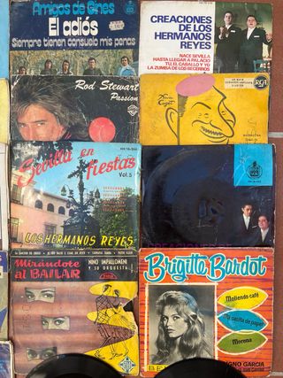 Lote 12 Vinilos LP y Singles Colección