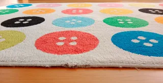 Alfombra Ikea Tåstrup Botones 133x198 cm