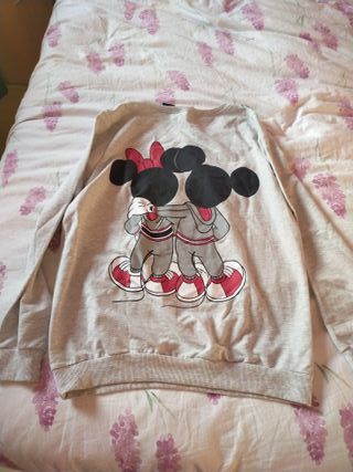 Camiseta manga larga Mickey y Minnie Mouse Disney