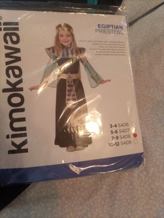 Disfraz Kimokawaii Sacerdotisa Egipcia Niña