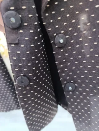 Blazer H&M Marrón Lunares