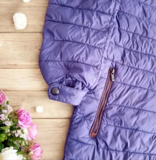 Chaqueta acolchada azul