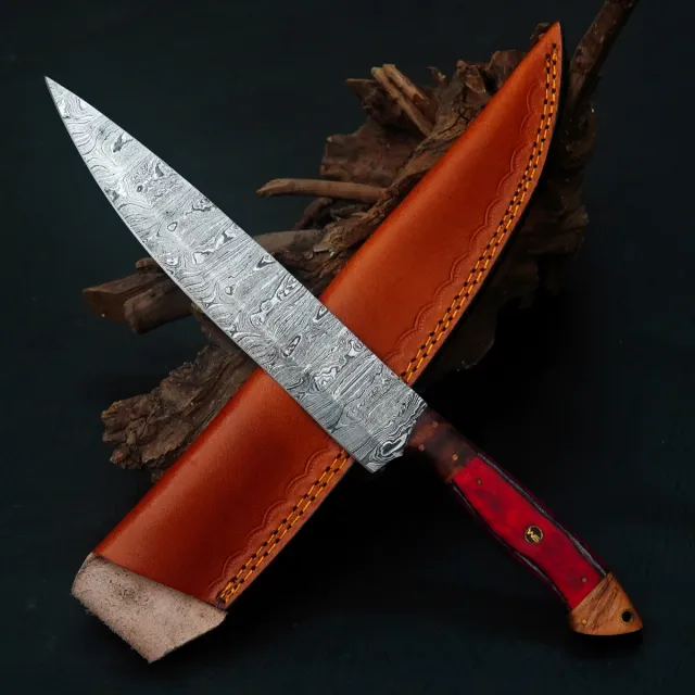Coltello Chef Acciaio Damasco Forgiato