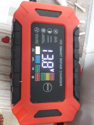 Cargador Batería Coche Moto 12V