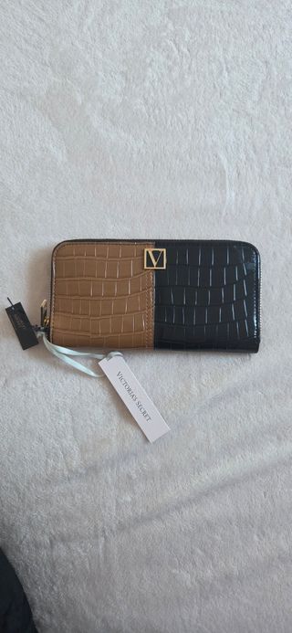 Cartera Victoria's Secret Negra y Marrón