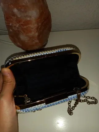 Bolso de fiesta con cadena multicolor