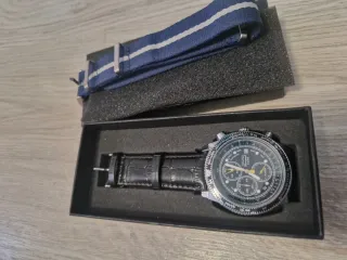 Reloj Caballero Cuero y Tela