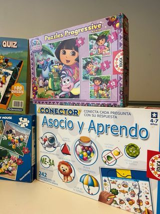 Lote 7 juegos interactivos y puzzles niños