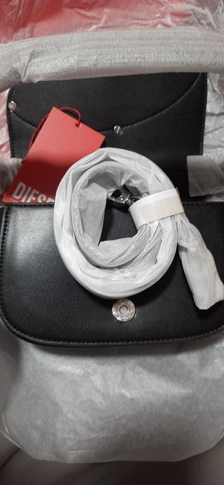 Bolso Diesel DR1 Negro con Factura de compra