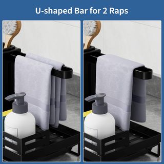 Organizer Lavello Cucina FOXWHALE Nero DC035