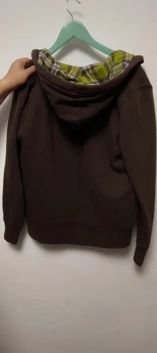 Chaqueta con forro de cuadros Talla M