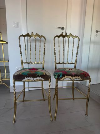 Pareja Sillas Chiavari Doradas