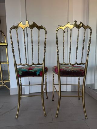 Pareja Sillas Chiavari Doradas