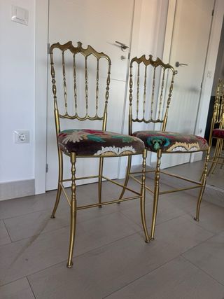 Pareja Sillas Chiavari Doradas