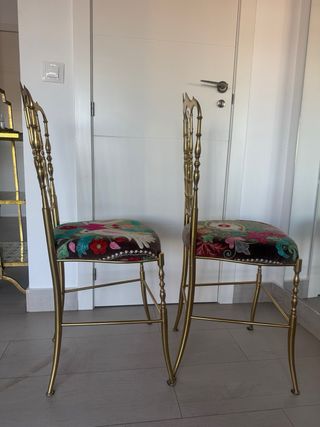Pareja Sillas Chiavari Doradas