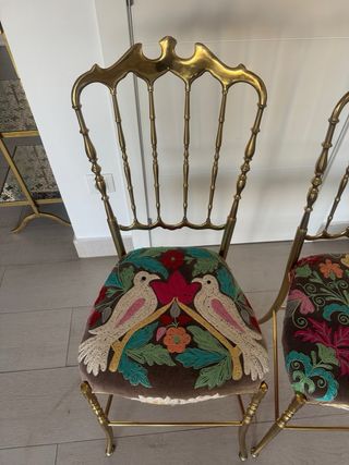 Pareja Sillas Chiavari Doradas