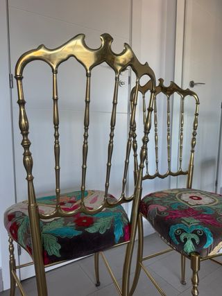 Pareja Sillas Chiavari Doradas