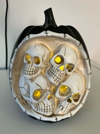 Lámpara Calabaza Halloween Calaveras